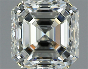 Picture of Natural Diamond 1.01 Carats, Asscher with  Cut, J Color, FL Clarity and Certified by GIA