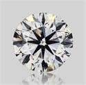 Natural Diamond 0.72 Carats, Round with Very Good Cut, D Color, SI2 Clarity and Certified by GIA