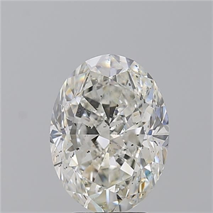 Foto Diamante Natural 4.02 quilates, Ovalado , Color H, claridad SI2 y certificado GIA de