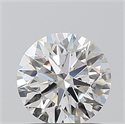 Natural Diamond 1.01 Carats, Round with Excellent Cut, H Color, SI1 Clarity and Certified by GIA