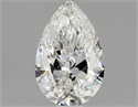 Natural Diamond 0.90 Carats, Pear with  Cut, F Color, SI1 Clarity and Certified by GIA