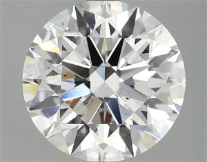 Picture of Lab Grown Diamond 3.09 Carats, Round with Ideal Cut, E Color, VS2 Clarity and Certified by IGI