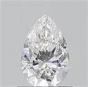 Natural Diamond 0.58 Carats, Pear with  Cut, F Color, VS1 Clarity and Certified by GIA