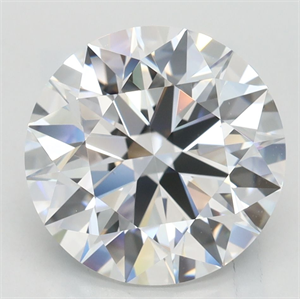 Picture of Lab Grown Diamond 3.49 Carats, Round with Excellent Cut, D Color, VVS1 Clarity and Certified by GIA