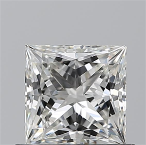 Picture of Natural Diamond 0.70 Carats, Princess with  Cut, G Color, IF Clarity and Certified by GIA