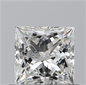 Natural Diamond 0.70 Carats, Princess with  Cut, G Color, IF Clarity and Certified by GIA