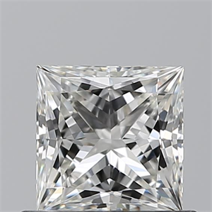 Picture of Natural Diamond 0.70 Carats, Princess with  Cut, G Color, IF Clarity and Certified by GIA