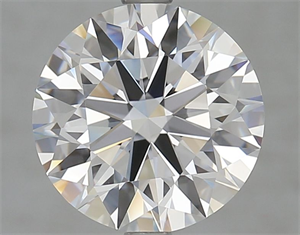 Picture of Lab Grown Diamond 3.70 Carats, Round with Ideal Cut, D Color, IF Clarity and Certified by IGI