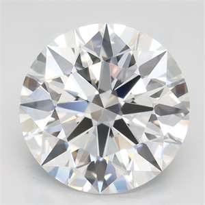 Picture of Lab Grown Diamond 2.91 Carats, Round with Ideal Cut, D Color, VVS1 Clarity and Certified by IGI