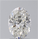 Natural Diamond 1.50 Carats, Oval with  Cut, G Color, VS2 Clarity and Certified by GIA