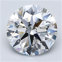 Natural Diamond 2.85 Carats, Round with Excellent Cut, D Color, VS2 Clarity and Certified by GIA