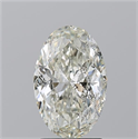 Natural Diamond 2.01 Carats, Oval with  Cut, K Color, I1 Clarity and Certified by GIA