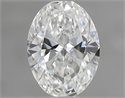 Diamante Natural 0.50 quilates, Ovalado , Color F, claridad VVS1 y certificado GIA