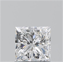 Natural Diamond 1.02 Carats, Princess with  Cut, E Color, VS2 Clarity and Certified by GIA