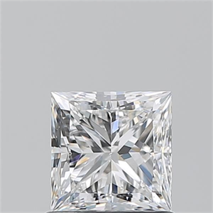 Picture of Natural Diamond 1.02 Carats, Princess with  Cut, E Color, VS2 Clarity and Certified by GIA