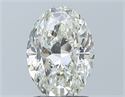 Natural Diamond 1.51 Carats, Oval with  Cut, J Color, SI2 Clarity and Certified by GIA