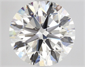 Natural Diamond 2.70 Carats, Round with Excellent Cut, G Color, VVS1 Clarity and Certified by GIA