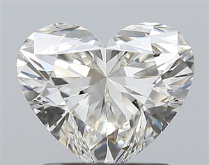 Picture of Natural Diamond 1.51 Carats, Heart with  Cut, J Color, VS2 Clarity and Certified by GIA