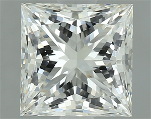 Picture of Natural Diamond 1.41 Carats, Princess with  Cut, H Color, VVS2 Clarity and Certified by GIA