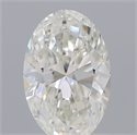 Natural Diamond 1.01 Carats, Oval with  Cut, I Color, SI1 Clarity and Certified by GIA