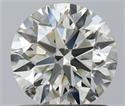 Natural Diamond 1.06 Carats, Round with Excellent Cut, I Color, IF Clarity and Certified by IGI