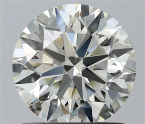 Picture of Natural Diamond 1.06 Carats, Round with Excellent Cut, I Color, IF Clarity and Certified by IGI