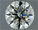 Natural Diamond 0.50 Carats, Round with Excellent Cut, K Color, VS1 Clarity and Certified by IGI