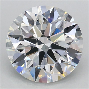 Picture of Lab Grown Diamond 2.04 Carats, Round with Ideal Cut, D Color, VVS2 Clarity and Certified by IGI