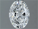 Natural Diamond 0.80 Carats, Oval with  Cut, E Color, VVS2 Clarity and Certified by GIA