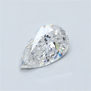 Picture of Natural Diamond 3.02 Carats, Pear with  Cut, F Color, SI2 Clarity and Certified by GIA