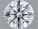 Lab Grown Diamond 1.21 Carats, Round with Excellent Cut, D Color, VVS2 Clarity and Certified by IGI