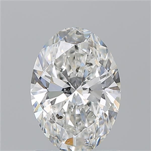 Picture of Natural Diamond 1.35 Carats, Oval with  Cut, G Color, SI2 Clarity and Certified by GIA
