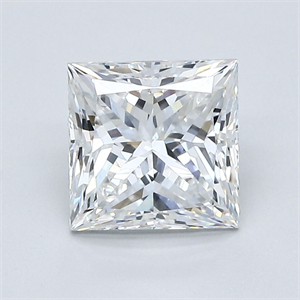 Foto Diamante Natural 2.20 quilates, Princesa , Color F, claridad VS2 y certificado GIA de