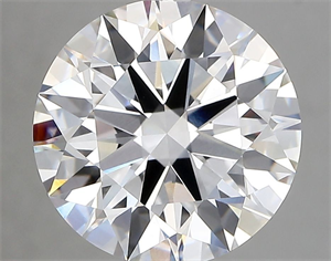 Picture of Lab Grown Diamond 4.59 Carats, Round with Ideal Cut, D Color, VVS2 Clarity and Certified by IGI
