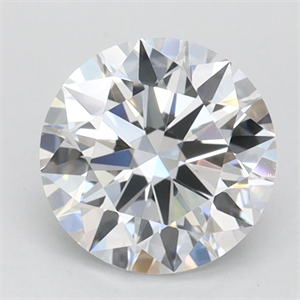 Picture of Lab Grown Diamond 1.02 Carats, Round with Ideal Cut, D Color, VVS1 Clarity and Certified by IGI