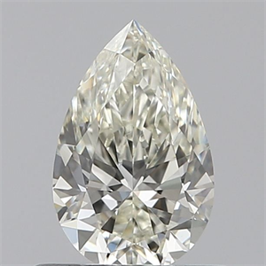 Picture of Natural Diamond 0.50 Carats, Pear with  Cut, J Color, VVS2 Clarity and Certified by IGI