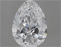 Natural Diamond 0.50 Carats, Pear with  Cut, D Color, VVS1 Clarity and Certified by IGI