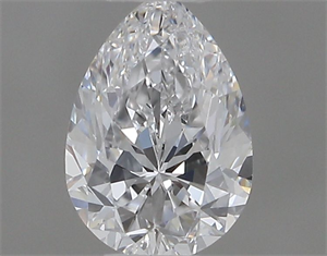 Picture of Natural Diamond 0.50 Carats, Pear with  Cut, D Color, VVS1 Clarity and Certified by IGI