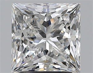 Picture of Natural Diamond 2.20 Carats, Princess with  Cut, F Color, VS1 Clarity and Certified by GIA