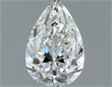 Natural Diamond 0.90 Carats, Pear with  Cut, I Color, SI1 Clarity and Certified by GIA