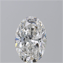 Natural Diamond 4.02 Carats, Oval with  Cut, E Color, SI1 Clarity and Certified by GIA