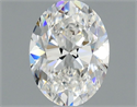 Natural Diamond 0.70 Carats, Oval with  Cut, F Color, VS2 Clarity and Certified by GIA