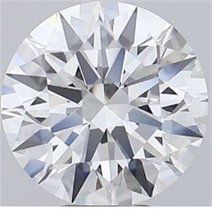 Picture of Lab Grown Diamond 7.03 Carats, Round with Excellent Cut, E Color, VVS2 Clarity and Certified by GIA