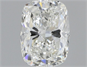 Natural Diamond 0.54 Carats, Cushion with  Cut, H Color, VVS2 Clarity and Certified by GIA
