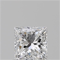 Natural Diamond 0.70 Carats, Princess with  Cut, D Color, VS1 Clarity and Certified by GIA