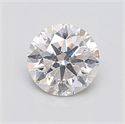 Natural Diamond 0.73 Carats, Round with Excellent Cut, H Color, SI2 Clarity and Certified by IGI