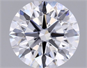 Lab Grown Diamond 1.09 Carats, Round with Ideal Cut, D Color, VVS2 Clarity and Certified by IGI