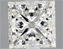 Natural Diamond 2.01 Carats, Princess with  Cut, I Color, SI1 Clarity and Certified by GIA