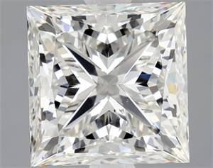 Picture of Natural Diamond 2.01 Carats, Princess with  Cut, I Color, SI1 Clarity and Certified by GIA
