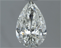 Natural Diamond 0.90 Carats, Pear with  Cut, H Color, VVS1 Clarity and Certified by IGI